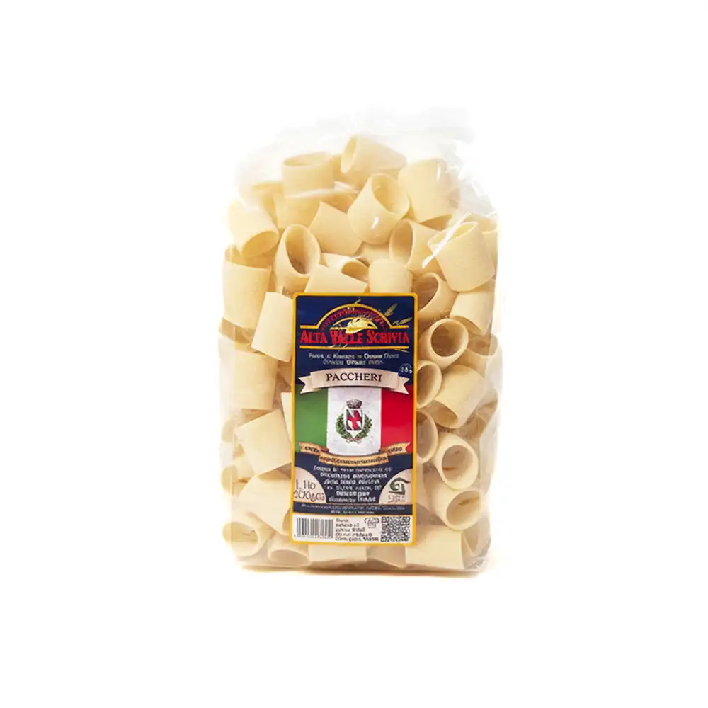 Paccheri Alta Valle Scrivia 500g 1 paccheri pasta italiana alta valle scrivia
