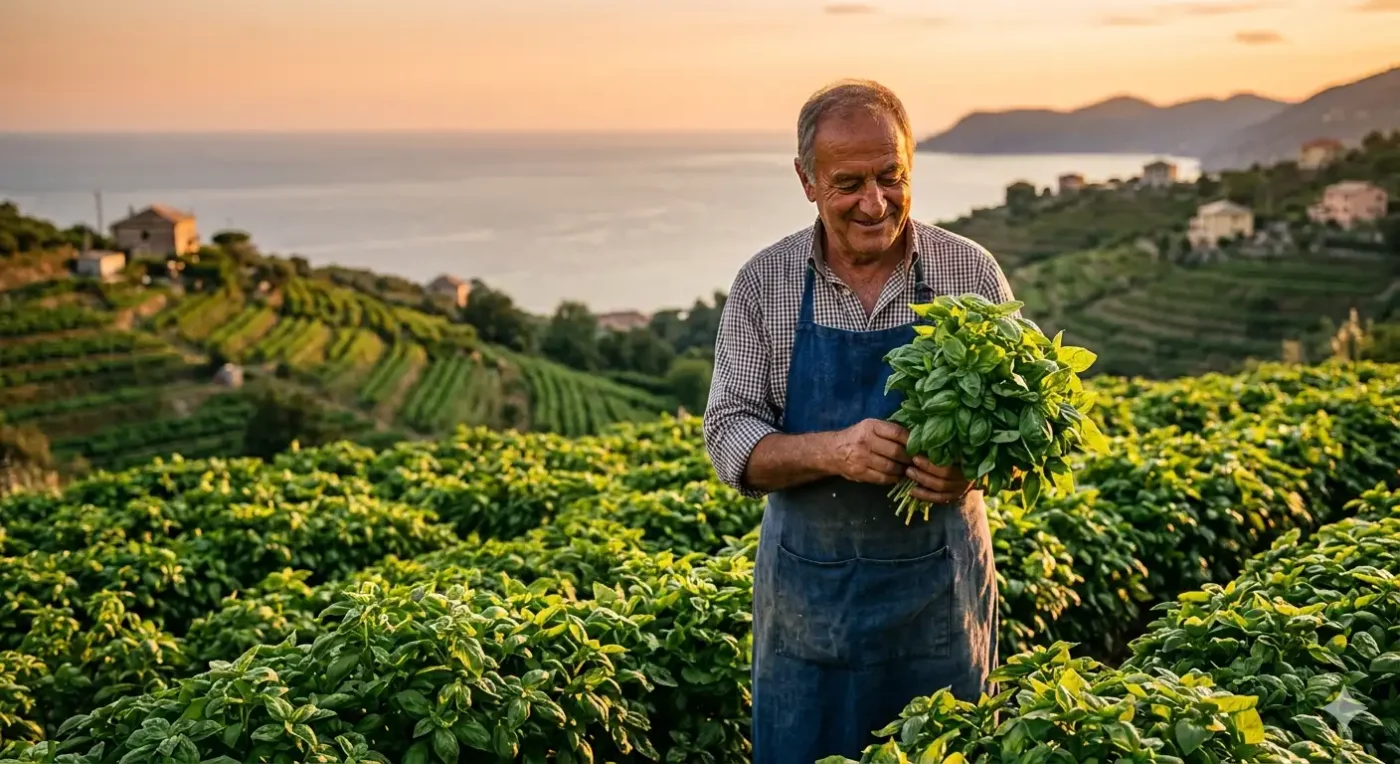 produttore di basilico genovese per pesto bg
