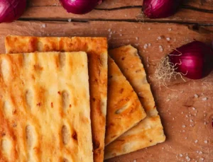 Focaccia genovese alle cipolle a sofia in bulgaria