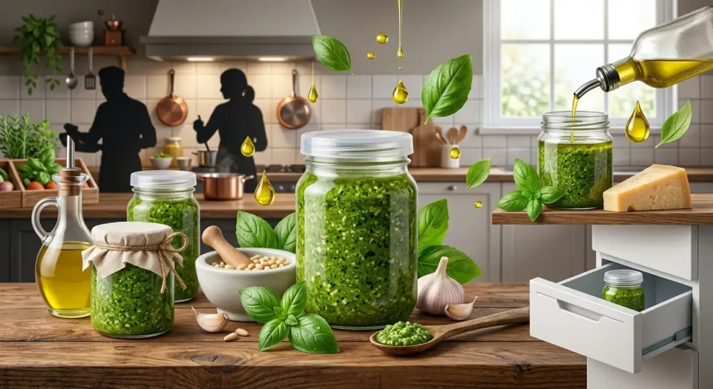 Come conservare il pesto fresco: guida completa per mantenerlo verde e gustoso più a lungo