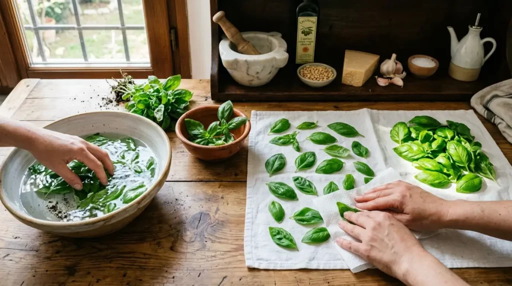 Come lavare il basilico senza rovinare gli oli essenziali