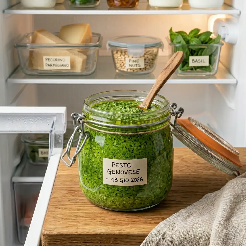 conserare il pesto genovese come