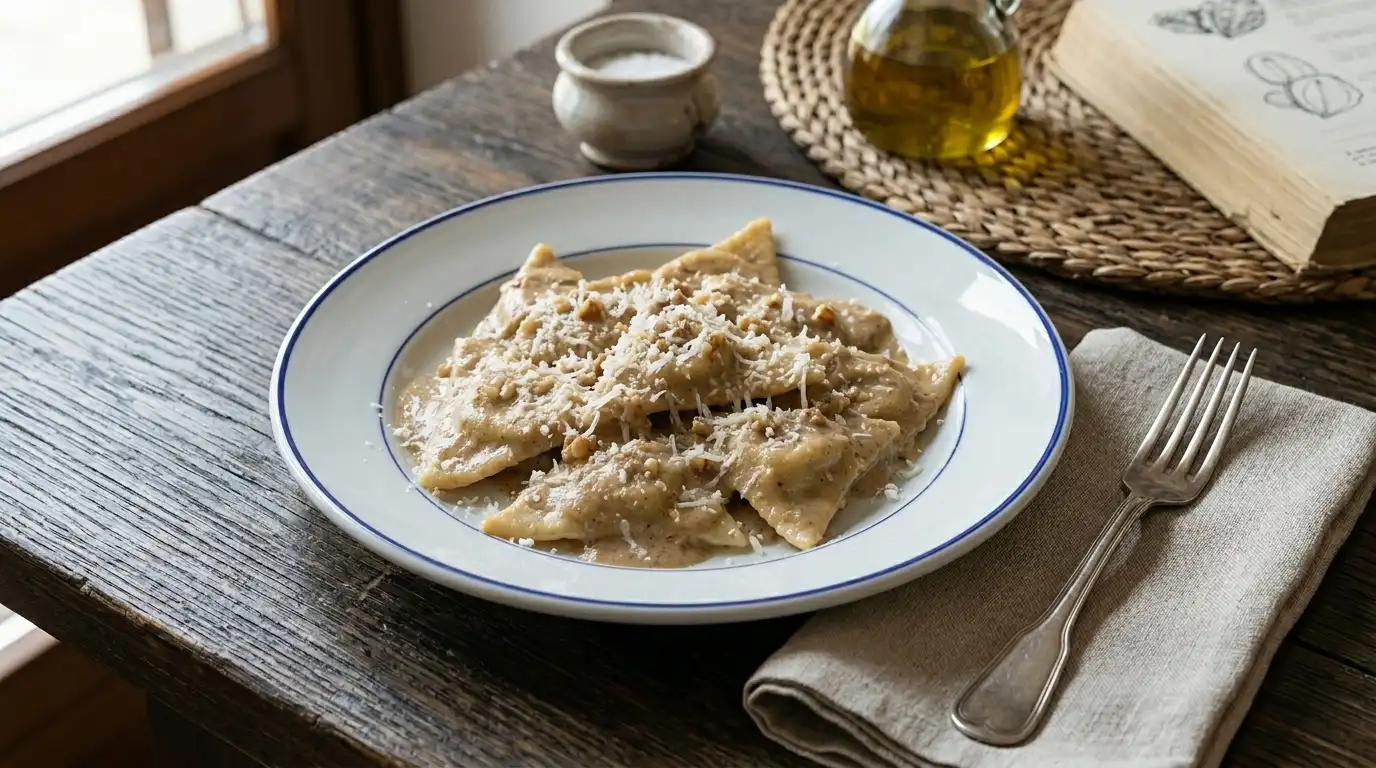 Pansoti al sugo di noci