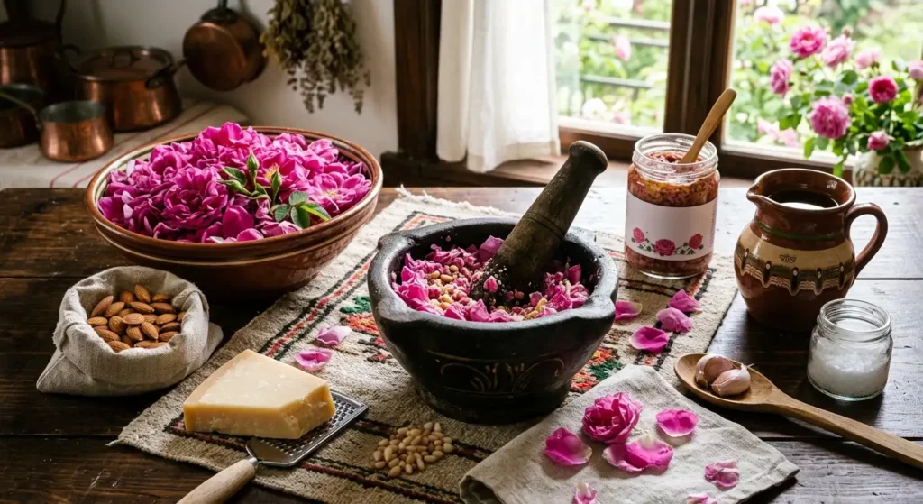 pesto alle rose