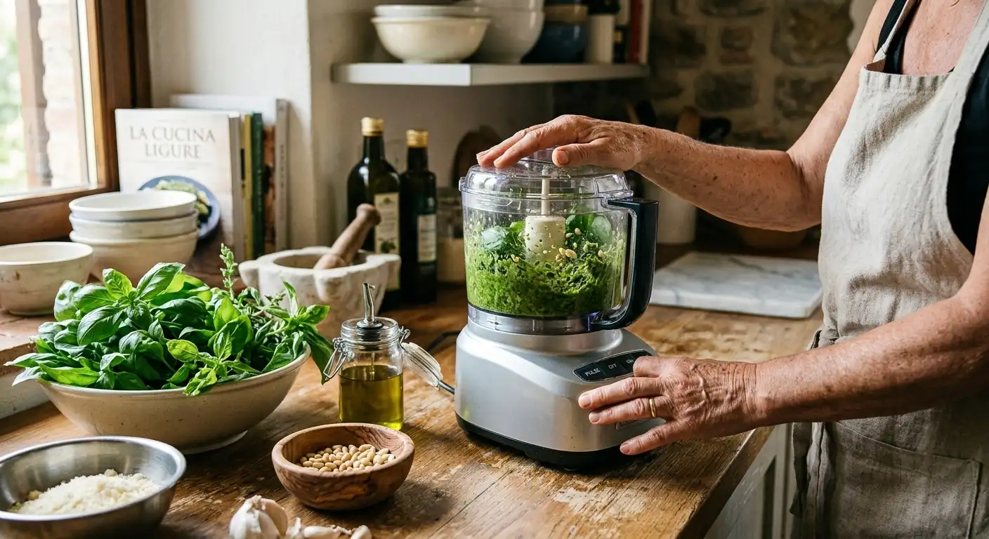 Ricetta pesto genovese fatto in casa con il frullatore: versione casalinga