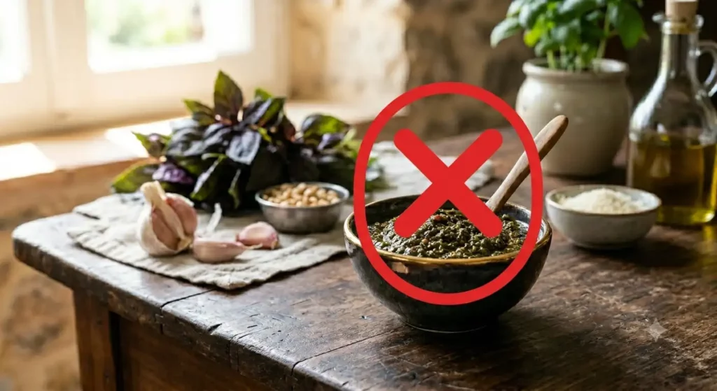 Perché il pesto diventa nero o scuro? Le cause e come mantenerlo verde brillante